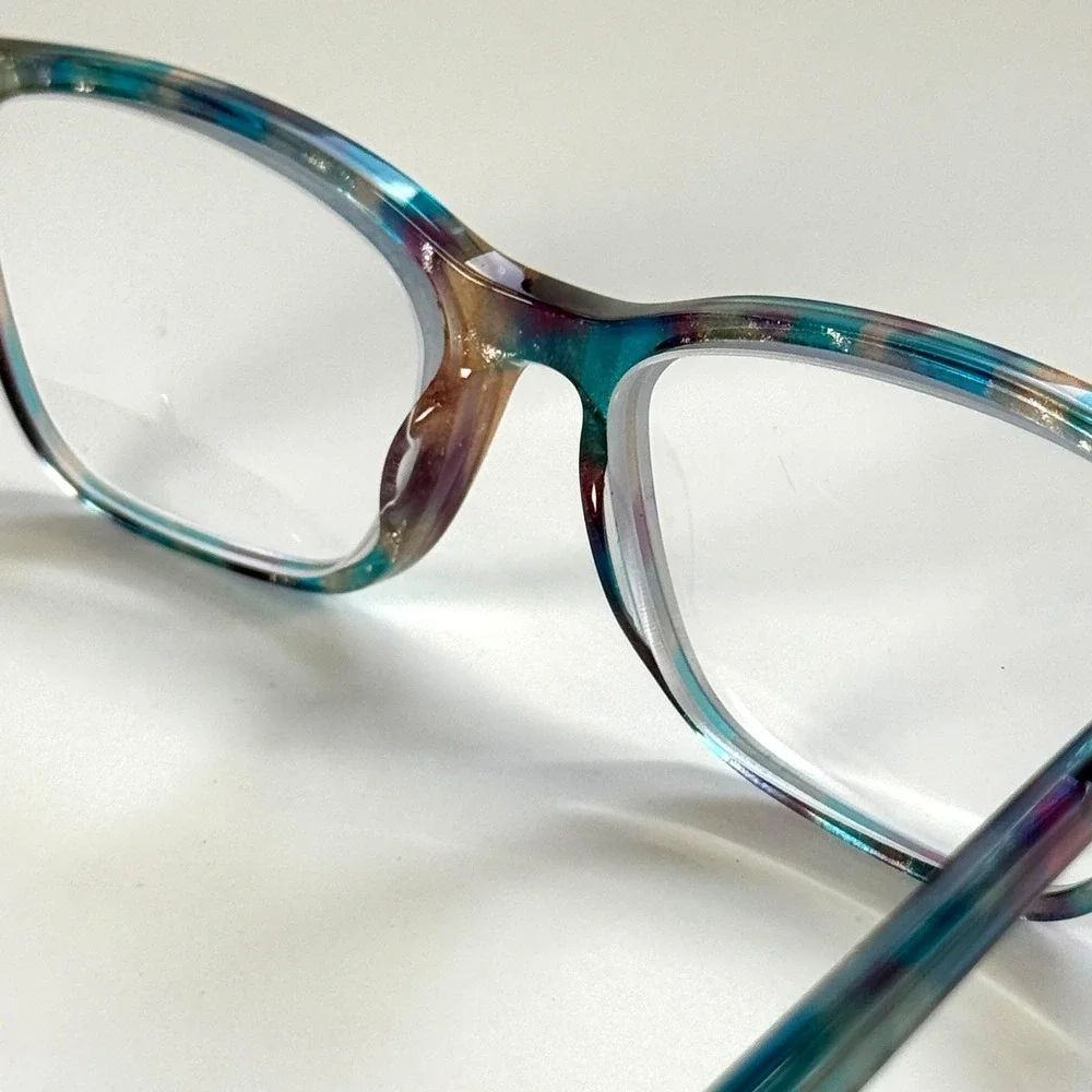 MARIE CLAIRE 6318 Eyeglasses Frame Only 53-16-140 Blue Silk Tortoise Full Rim